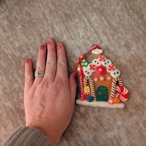 Festive Gingerbread House Ornament